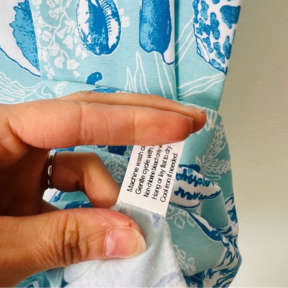 Tori Richard Honolulu Sea of Love Dress Sea Shells Ocean XS - Picture 3 of 7